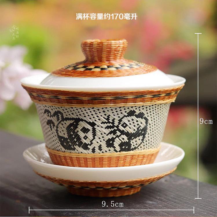 Handmade panda tea set